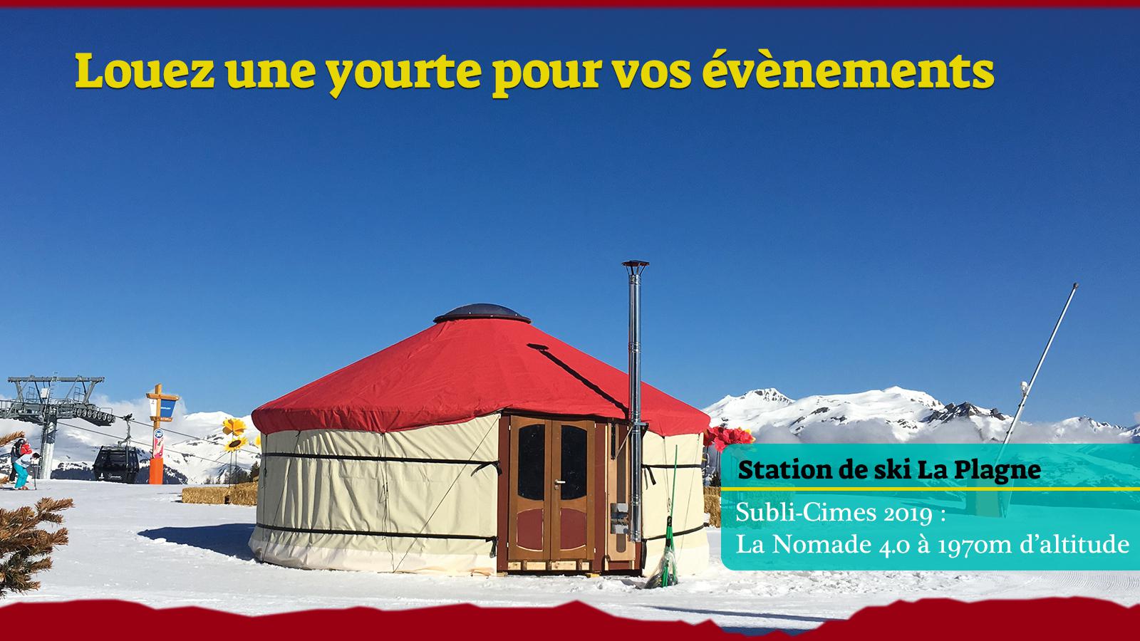 Yourte La Nomade 4.0 en station de ski